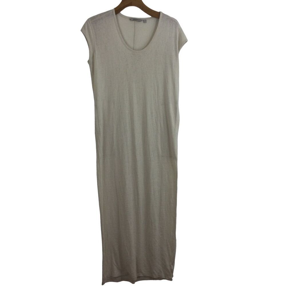 Athleta Womens Martinique Summer Maxi Dress Pockets Ivory Cream Size XSmall